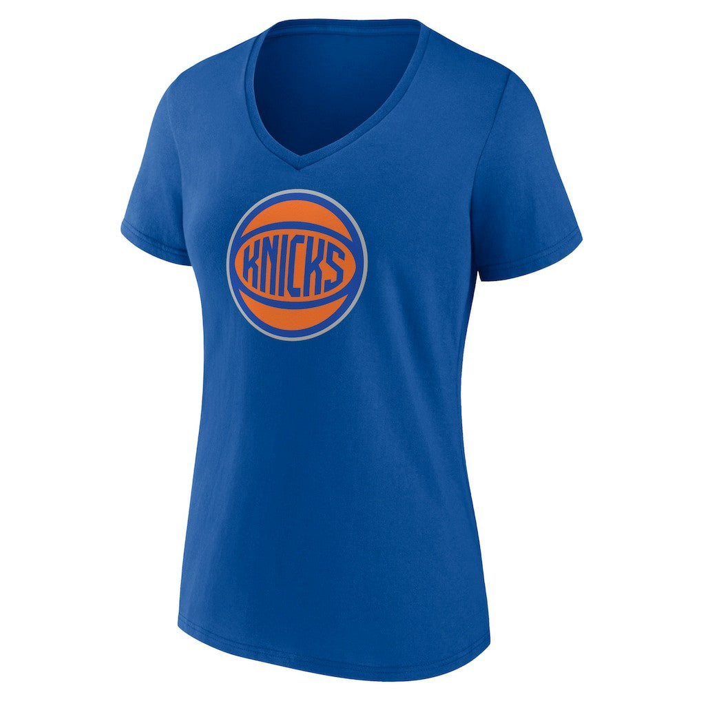 NBA - New York Knicks Women's Alternate Logo V-Neck T-Shirt - Royal