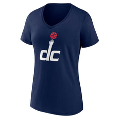 NBA - Washington Wizards Women's Alternate Logo V-Neck T-Shirt - Navy
