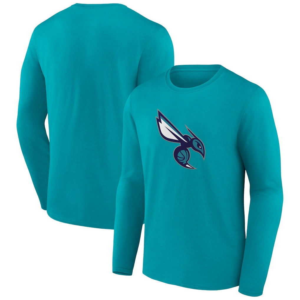 NBA - Charlotte Hornets Alternate Logo Long Sleeve T-Shirt - Aqua
