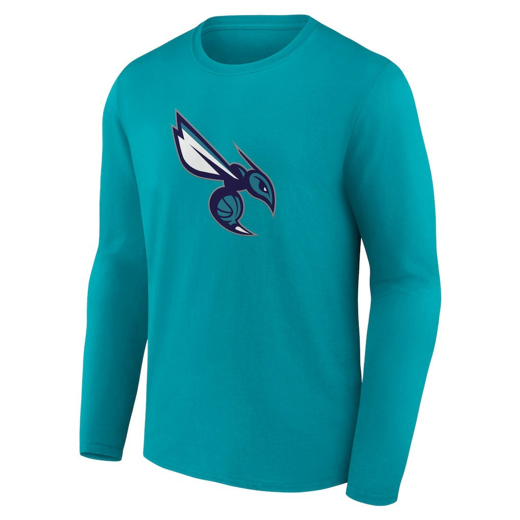 NBA - Charlotte Hornets Alternate Logo Long Sleeve T-Shirt - Aqua