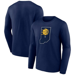 NBA - Indiana Pacers Alternate Logo Long Sleeve T-Shirt - Navy
