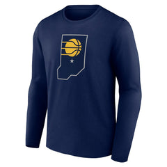 NBA - Indiana Pacers Alternate Logo Long Sleeve T-Shirt - Navy