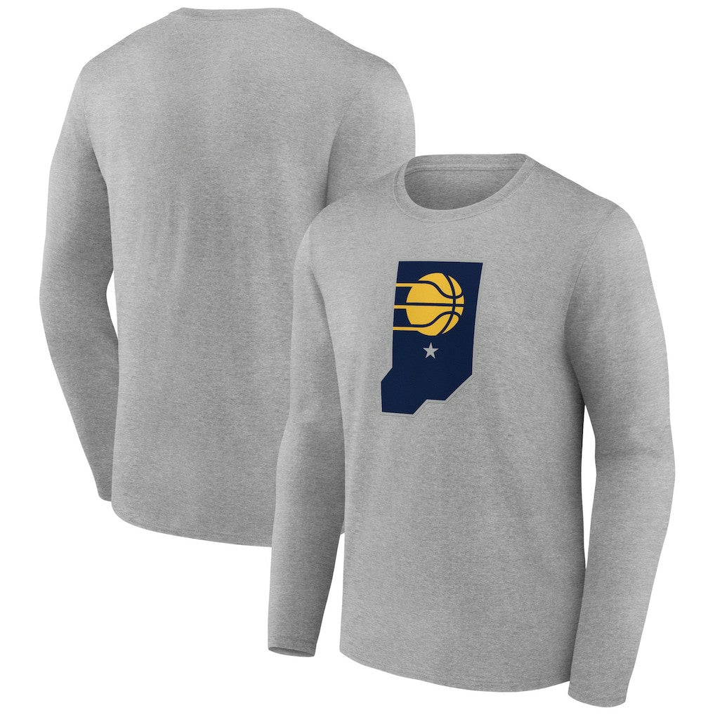 NBA - Indiana Pacers Alternate Logo Long Sleeve T-Shirt - Gray