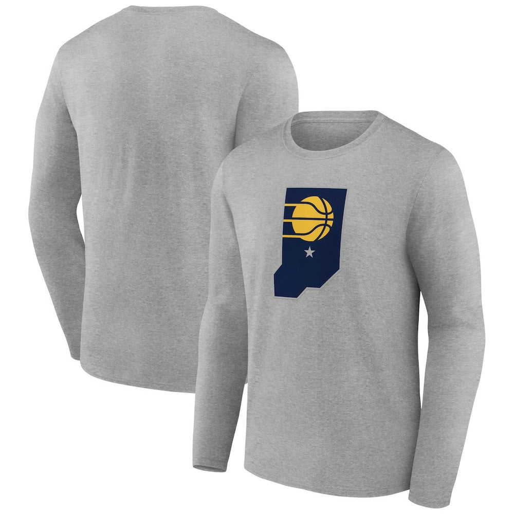 NBA - Indiana Pacers Alternate Logo Long Sleeve T-Shirt - Gray