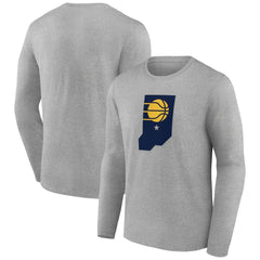 NBA - Indiana Pacers Alternate Logo Long Sleeve T-Shirt - Gray