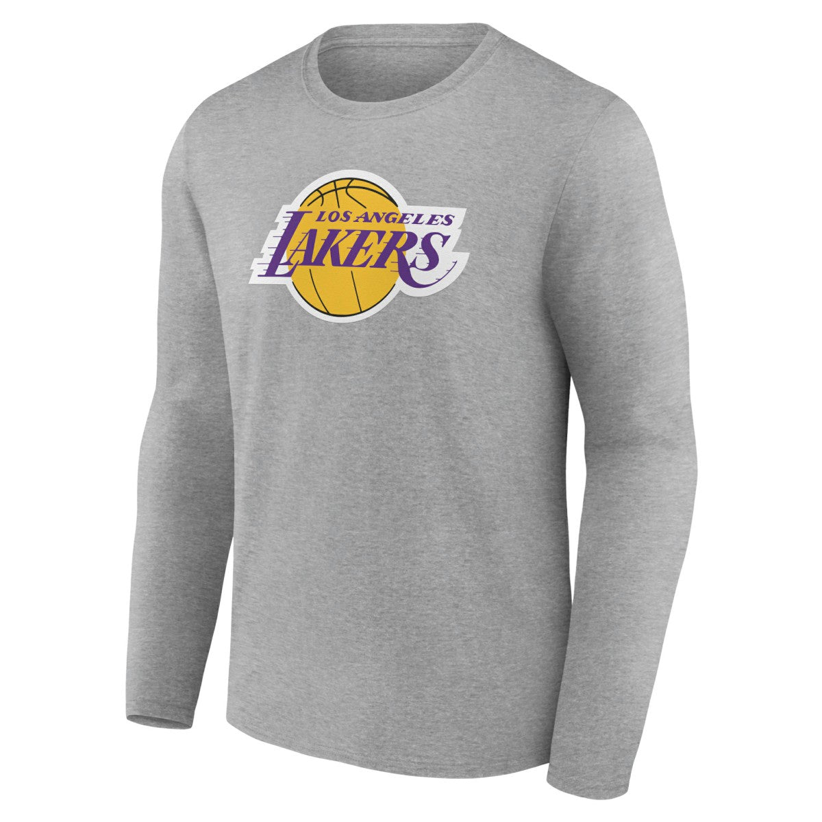 NBA - Los Angeles Lakers Alternate Logo Long Sleeve T-Shirt - Gray