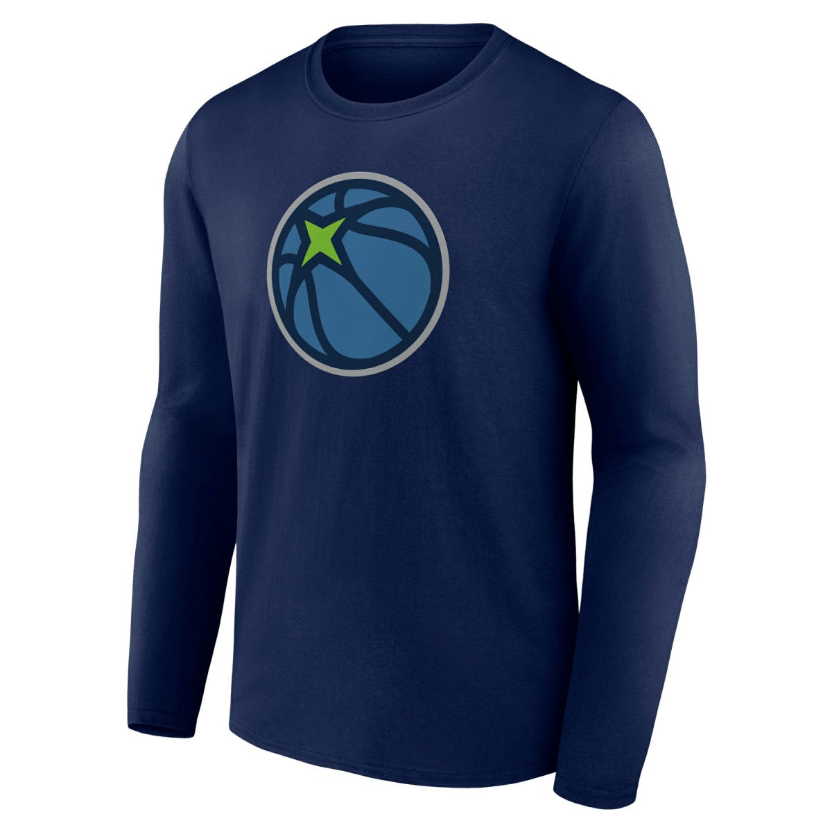 NBA - Minnesota Timberwolves Alternate Logo Long Sleeve T-Shirt - Navy