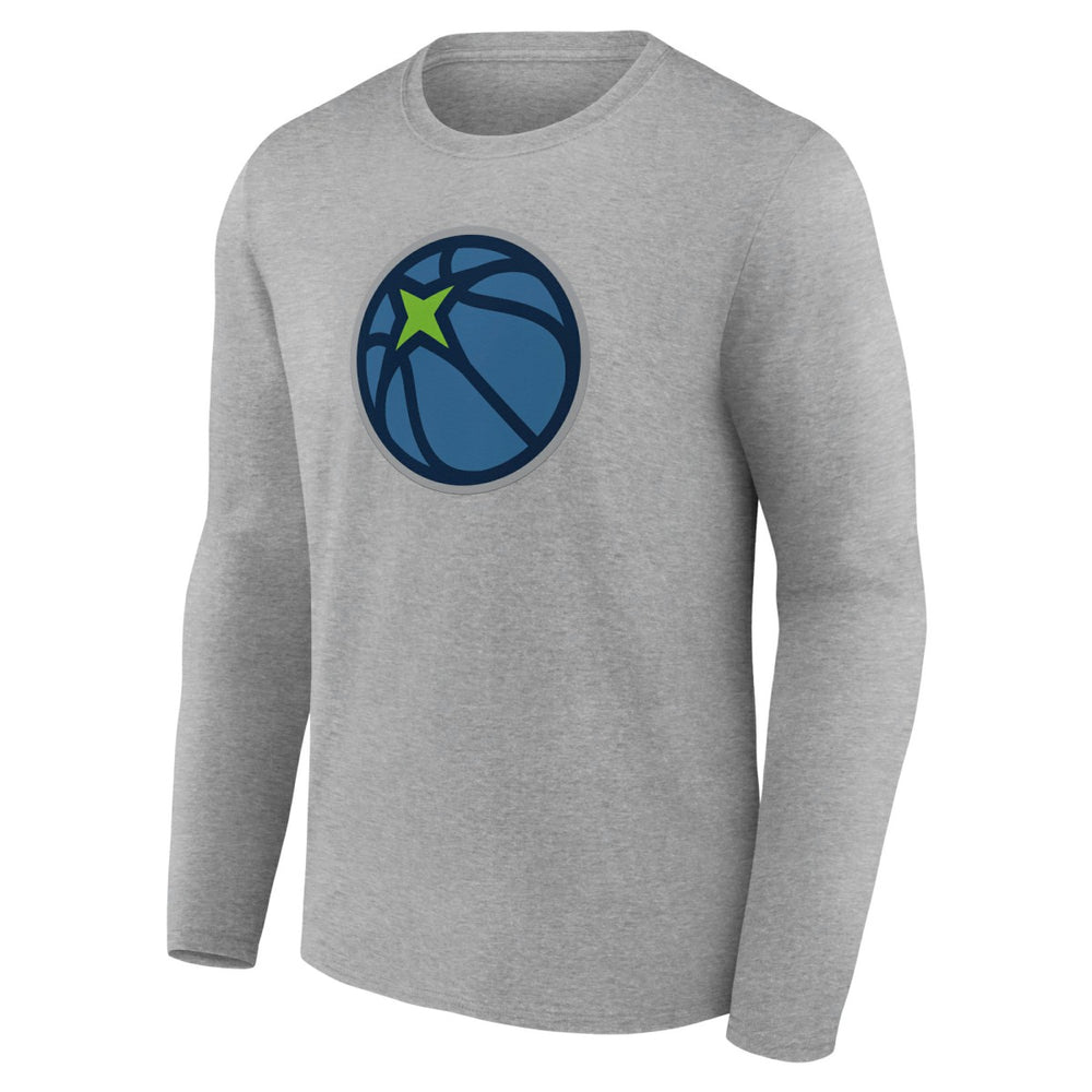 NBA - Minnesota Timberwolves Alternate Logo Long Sleeve T-Shirt - Gray