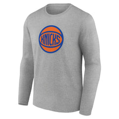 NBA - New York Knicks Alternate Logo Long Sleeve T-Shirt - Gray