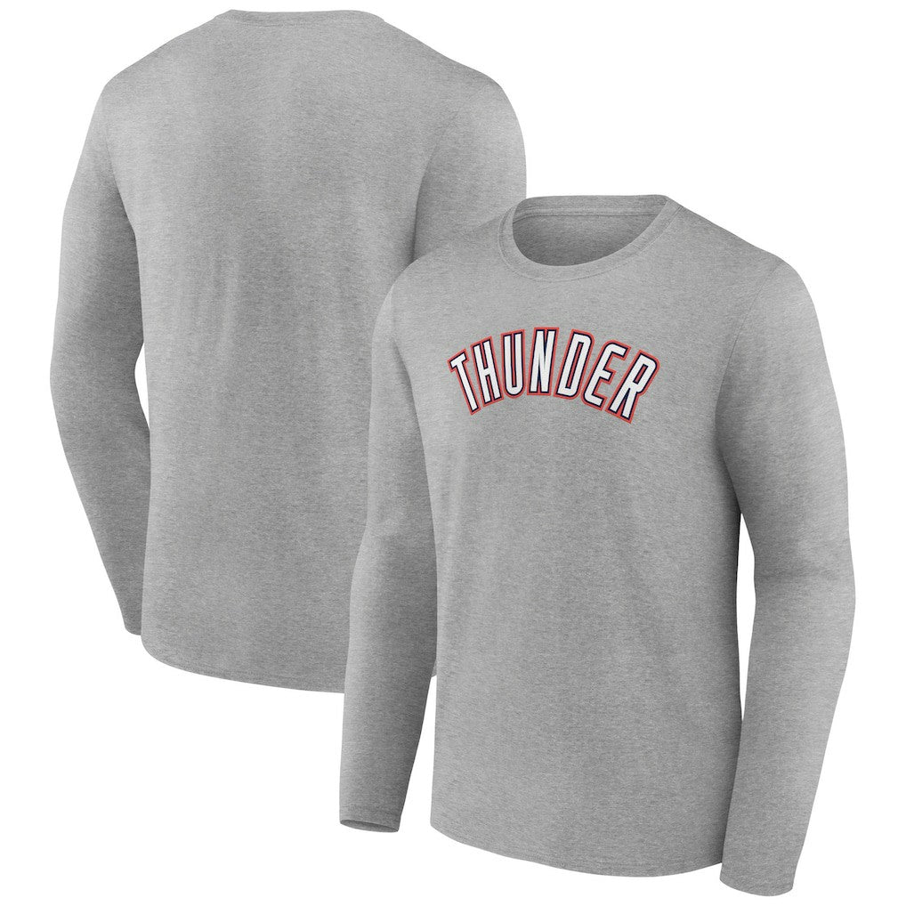 NBA - Oklahoma City Thunder Alternate Logo Long Sleeve T-Shirt - Gray