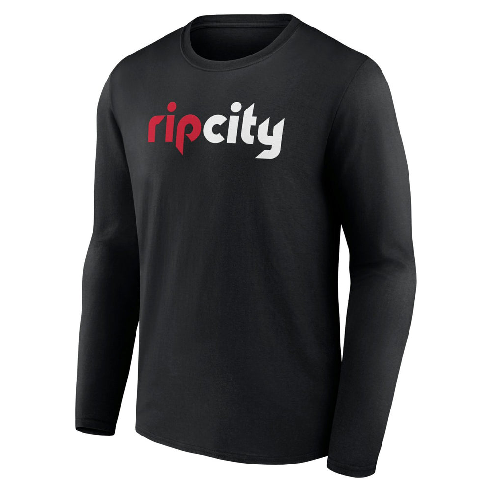NBA - Portland Trail Blazers Alternate Logo Long Sleeve T-Shirt - Black