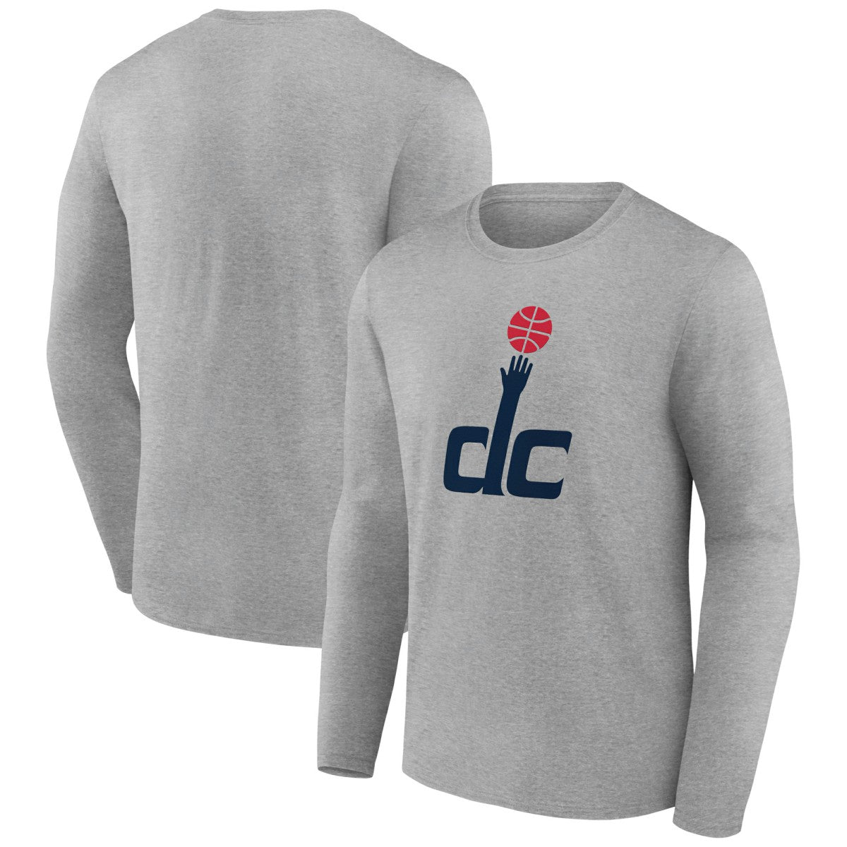 NBA - Washington Wizards Alternate Logo Long Sleeve T-Shirt - Gray