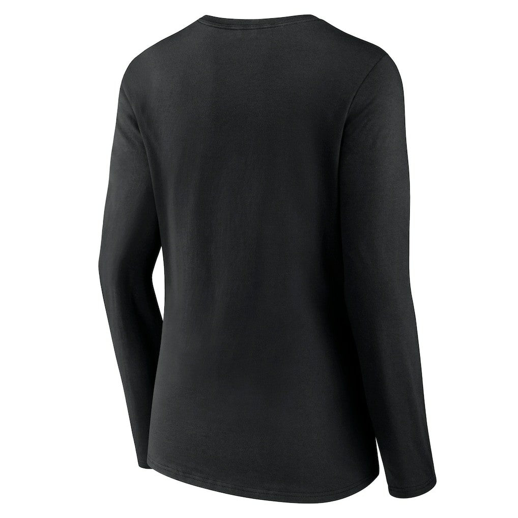 NBA - Boston Celtics Women's Alternate Logo V-Neck Long Sleeve T-Shirt - Black