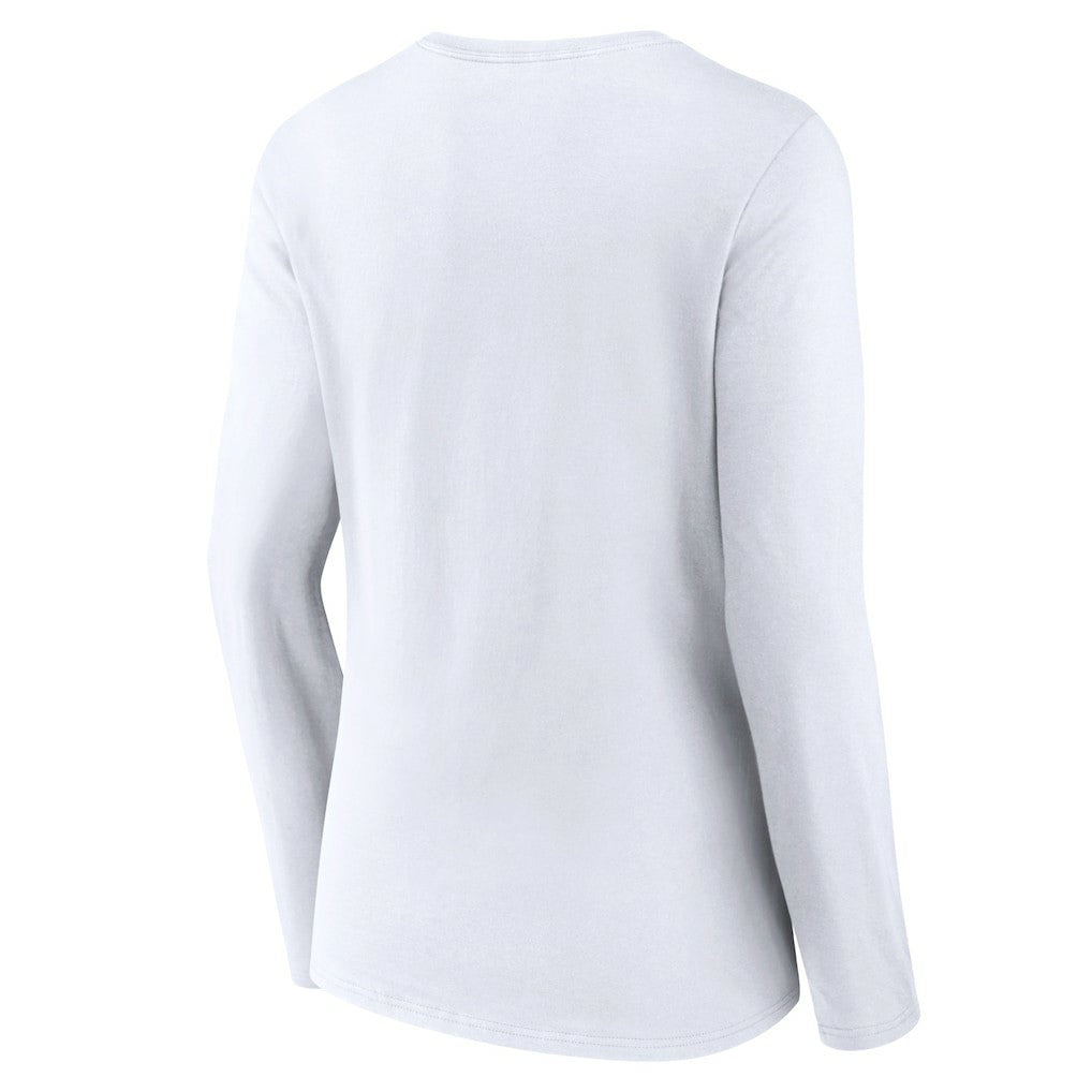 NBA - Oklahoma City Thunder Women's Alternate Logo V-Neck Long Sleeve T-Shirt - White