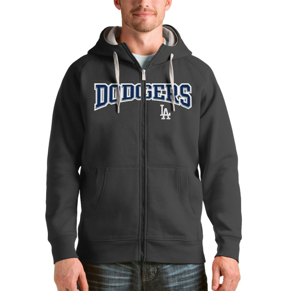 Los Angeles Dodgers Antigua Team Logo Victory Full-Zip Hoodie On Sale