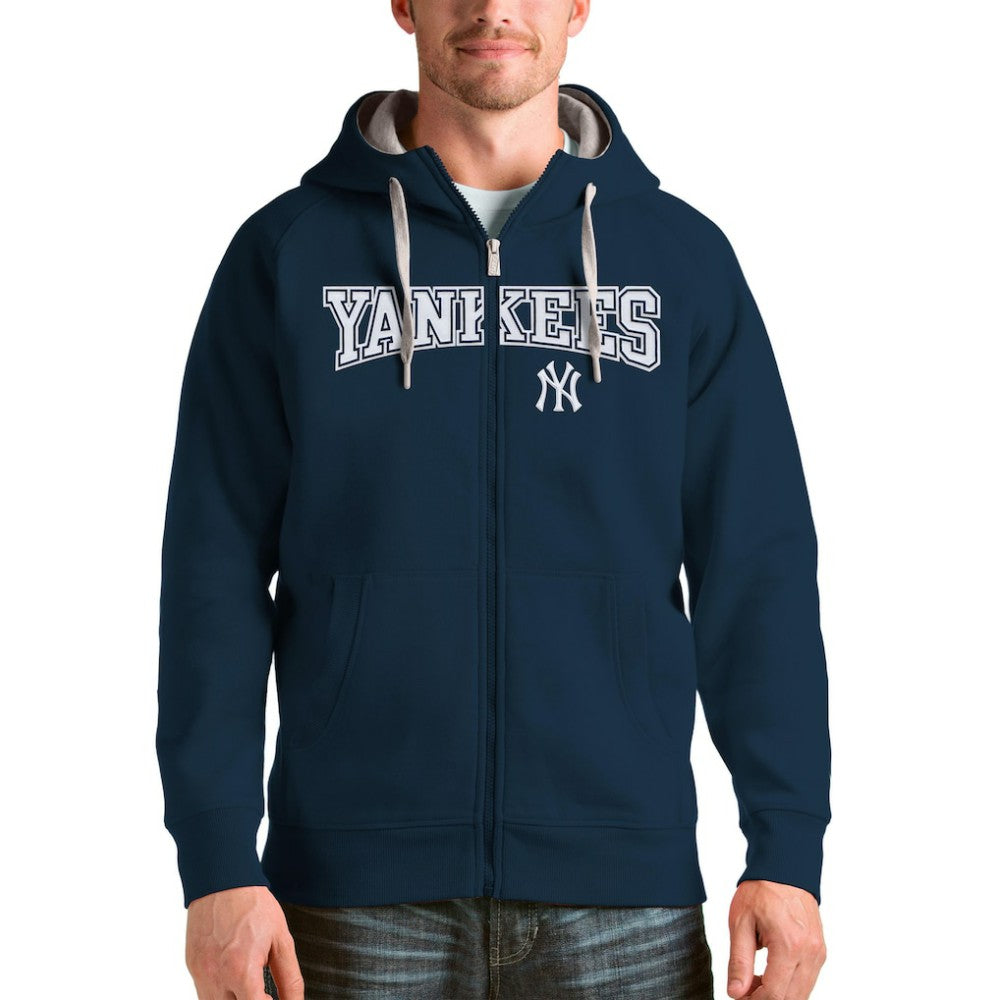 New York Yankees Antigua Team Logo Victory Full-Zip Hoodie discount