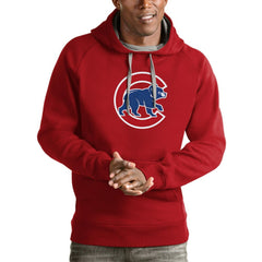 Chicago Cubs Antigua Victory Pullover Team Logo Hoodie Online