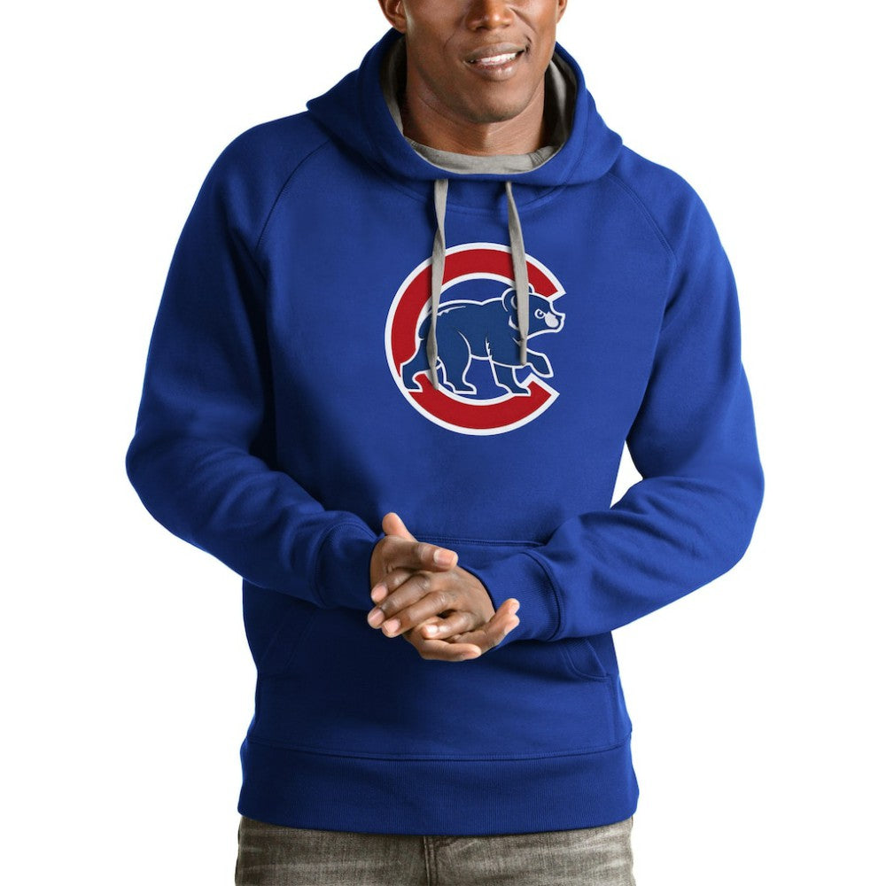 Chicago Cubs Antigua Victory Pullover Team Logo Hoodie Lifestyle