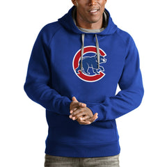 Chicago Cubs Antigua Victory Pullover Team Logo Hoodie Lifestyle