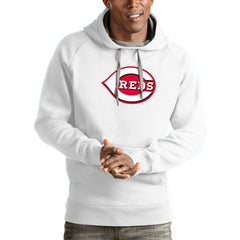 Cincinnati Reds Antigua Victory Pullover Team Logo Hoodie discount