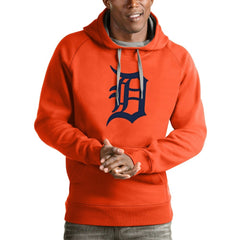 Detroit Tigers Antigua Victory Pullover Team Logo Hoodie On Sale