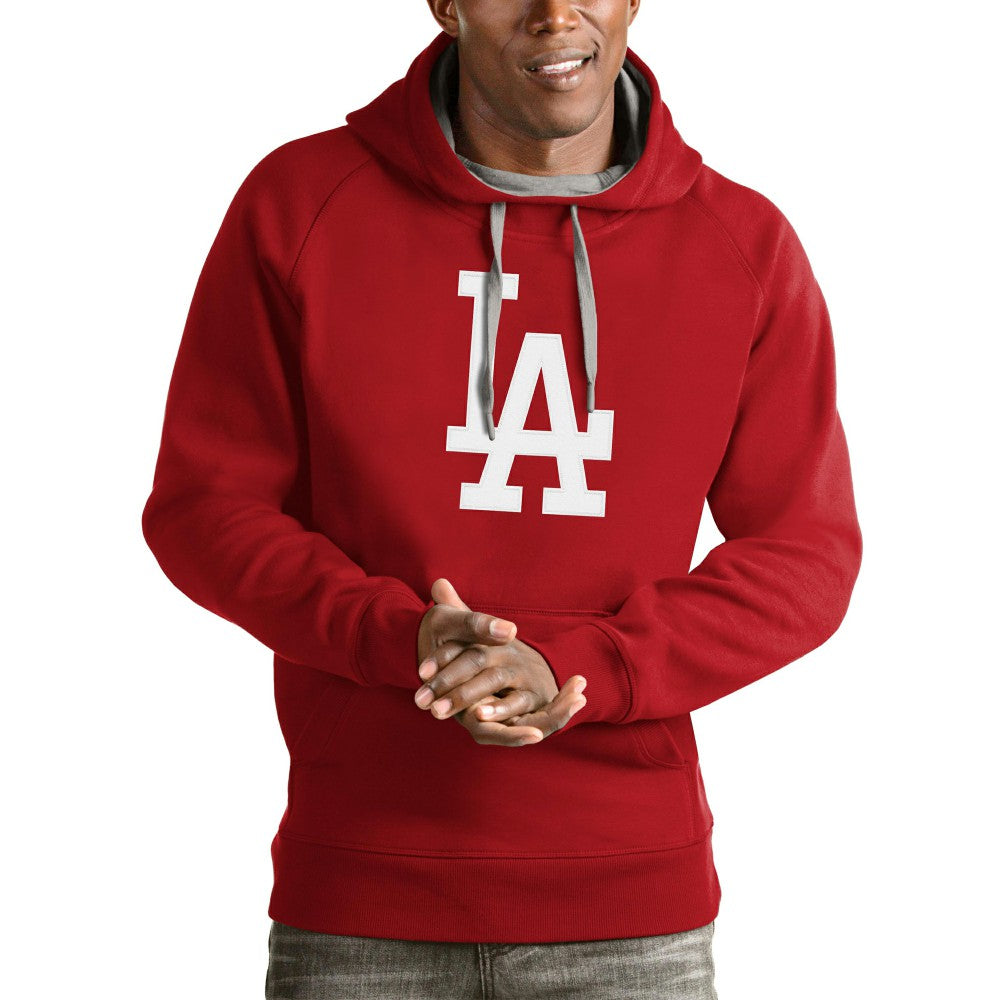 Los Angeles Dodgers Antigua Victory Pullover Team Logo Hoodie On Sale