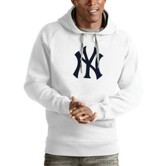New York Yankees Antigua Victory Pullover Team Logo Hoodie Lifestyle
