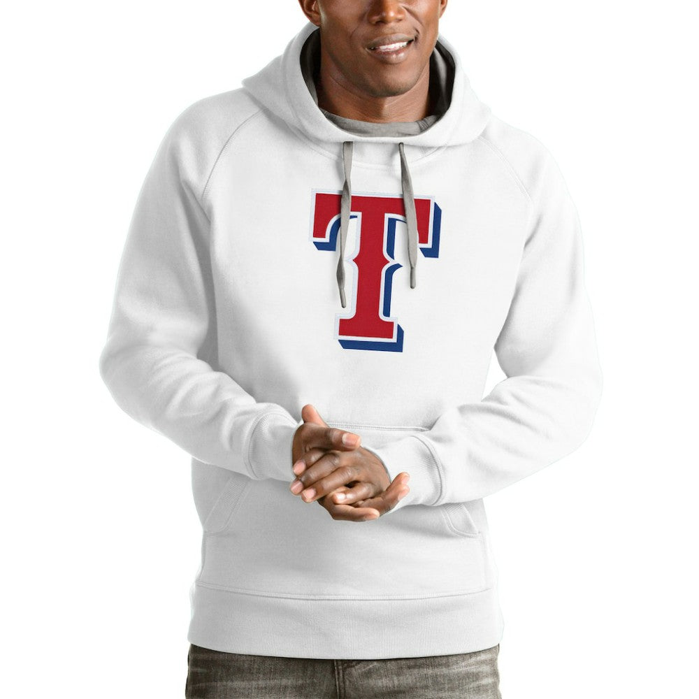 Texas Rangers Antigua Victory Pullover Team Logo Hoodie On Sale