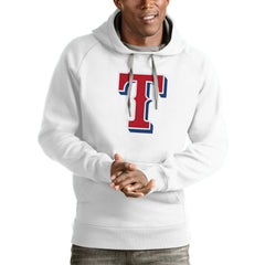 Texas Rangers Antigua Victory Pullover Team Logo Hoodie On Sale