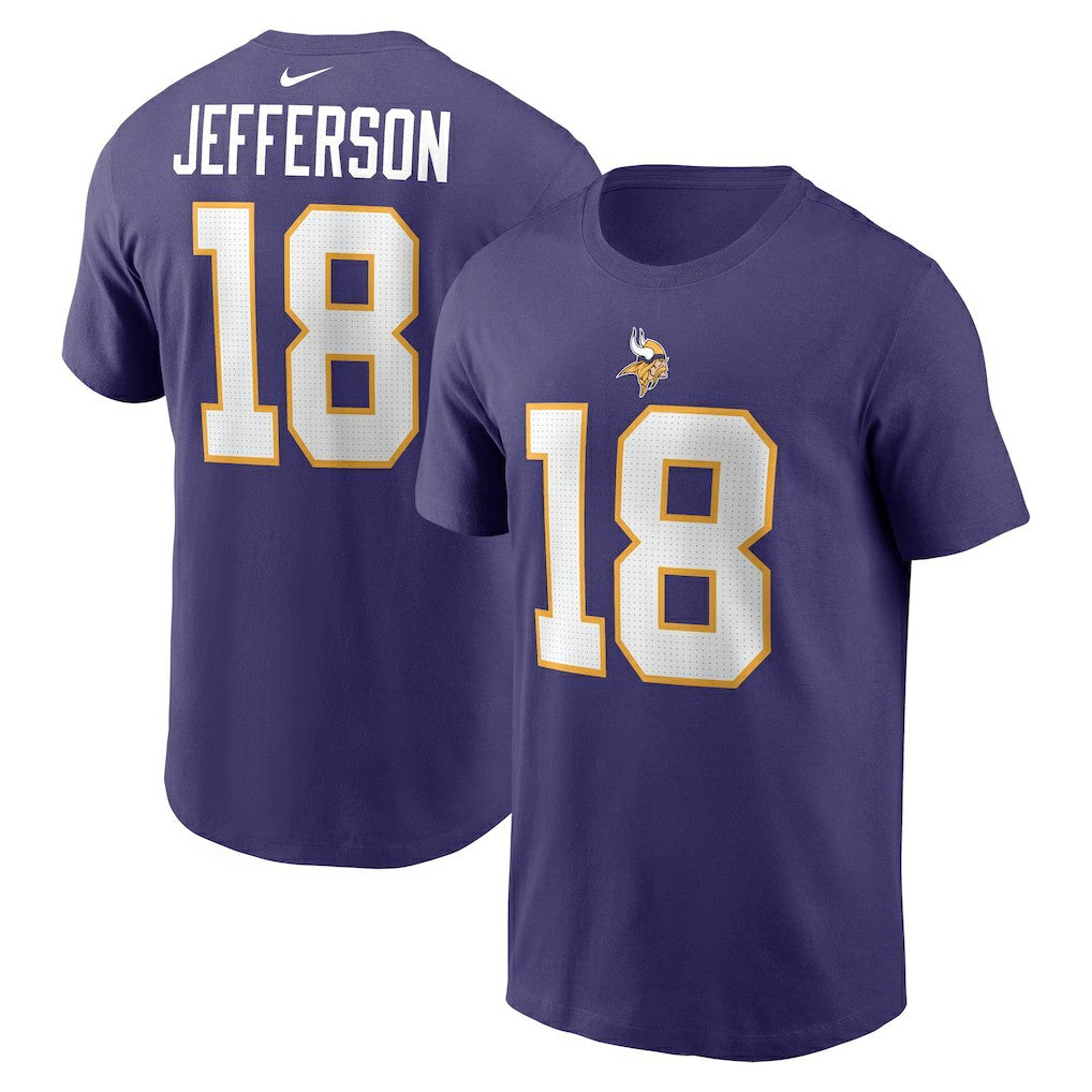 Justin Jefferson Minnesota Vikings Classic Player Name & Number T-Shirt Purple - Nike