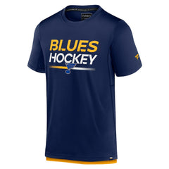 St. Louis Blues - Fanatics Authentic Pro Tech T-Shirt Navy