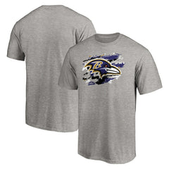 Baltimore Ravens True Color T-Shirt Heather Gray - NFL