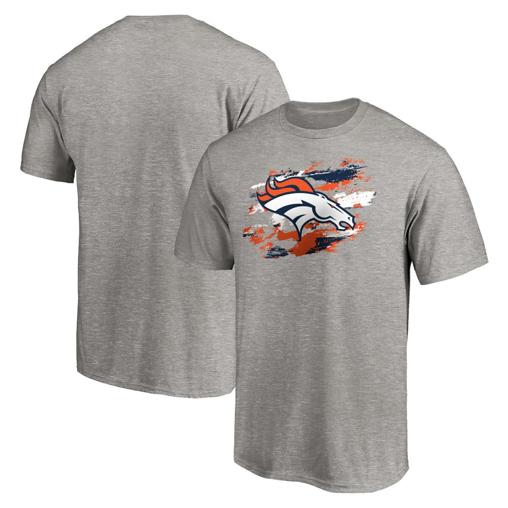 Denver Broncos True Color T-Shirt Heather Gray - NFL