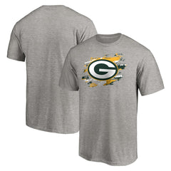 Green Bay Packers True Color T-Shirt Heather Gray - NFL