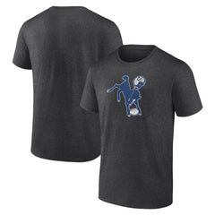 Indianapolis Colts Throwback Logo T-shirt Charcoal - NFL