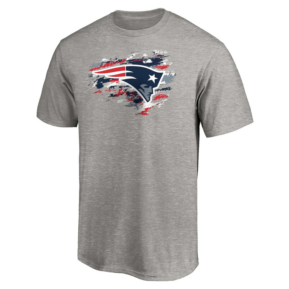 New England Patriots True Color T-Shirt Heather Gray - NFL