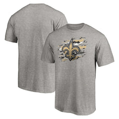 New Orleans Saints True Color T-Shirt Heather Gray - NFL