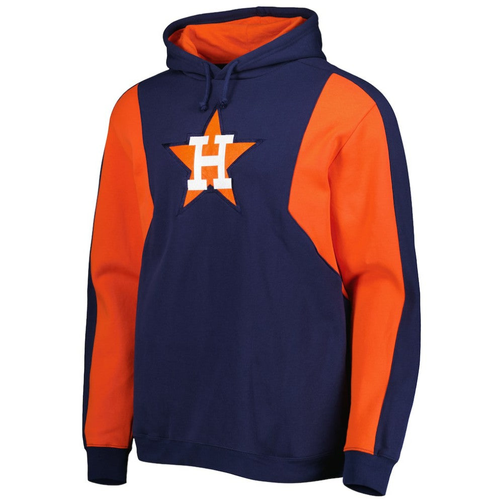 Houston Astros Mitchell & Ness Colorblocked Fleece Pullover Hoodie Lifestyle