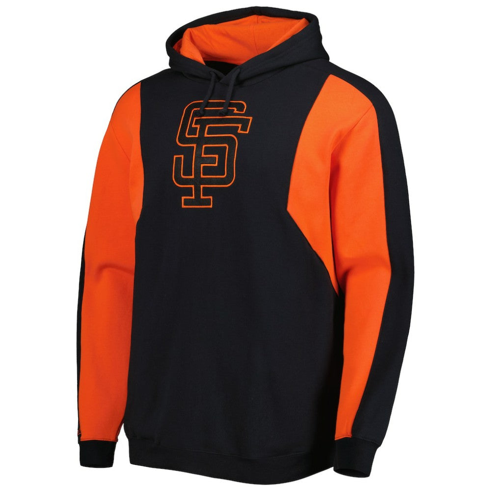 San Francisco Giants Mitchell & Ness Colorblocked Fleece Pullover Hoodie discount