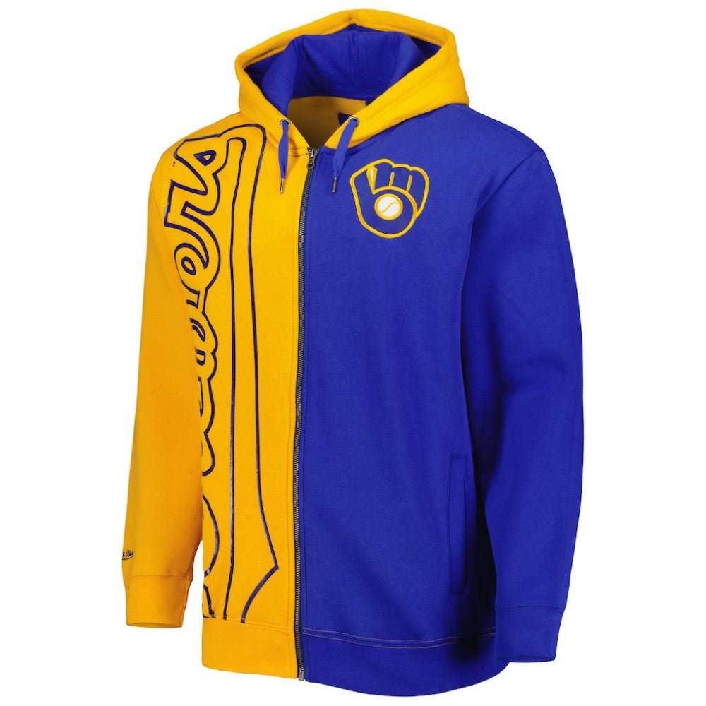 Milwaukee Brewers Mitchell & Ness Fleece Full-Zip Hoodie Near Me