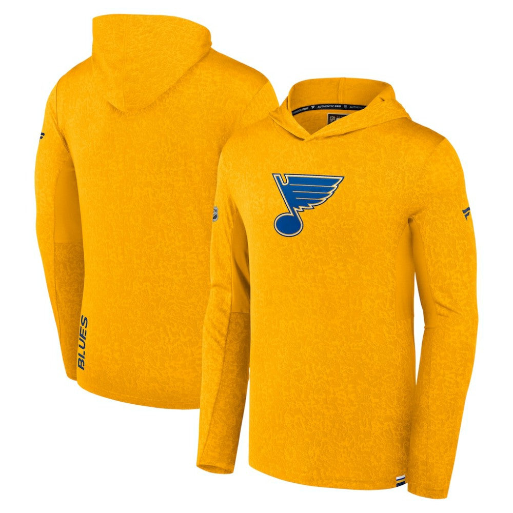 St. Louis Blues - Fanatics Authentic Pro Pullover Hoodie Gold