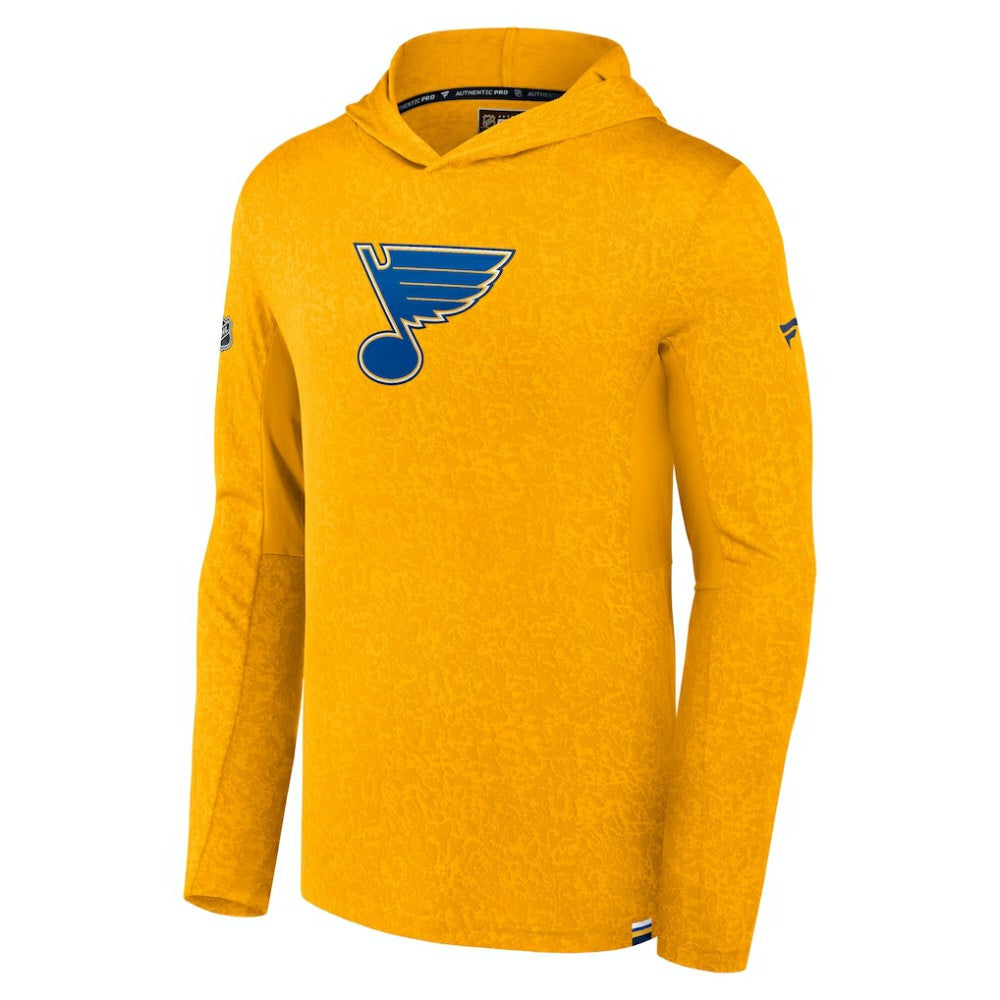 St. Louis Blues - Fanatics Authentic Pro Pullover Hoodie Gold