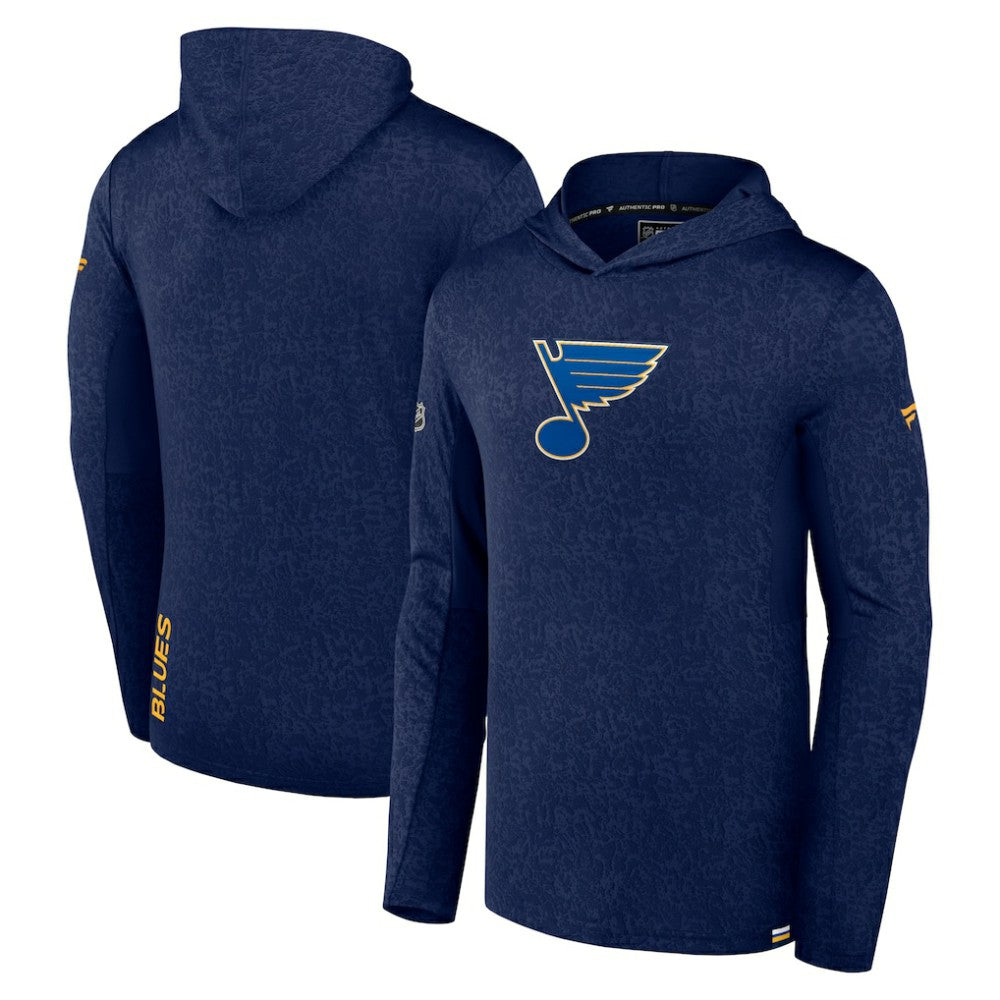 St. Louis Blues - Fanatics Authentic Pro Lightweight Pullover Hoodie Navy