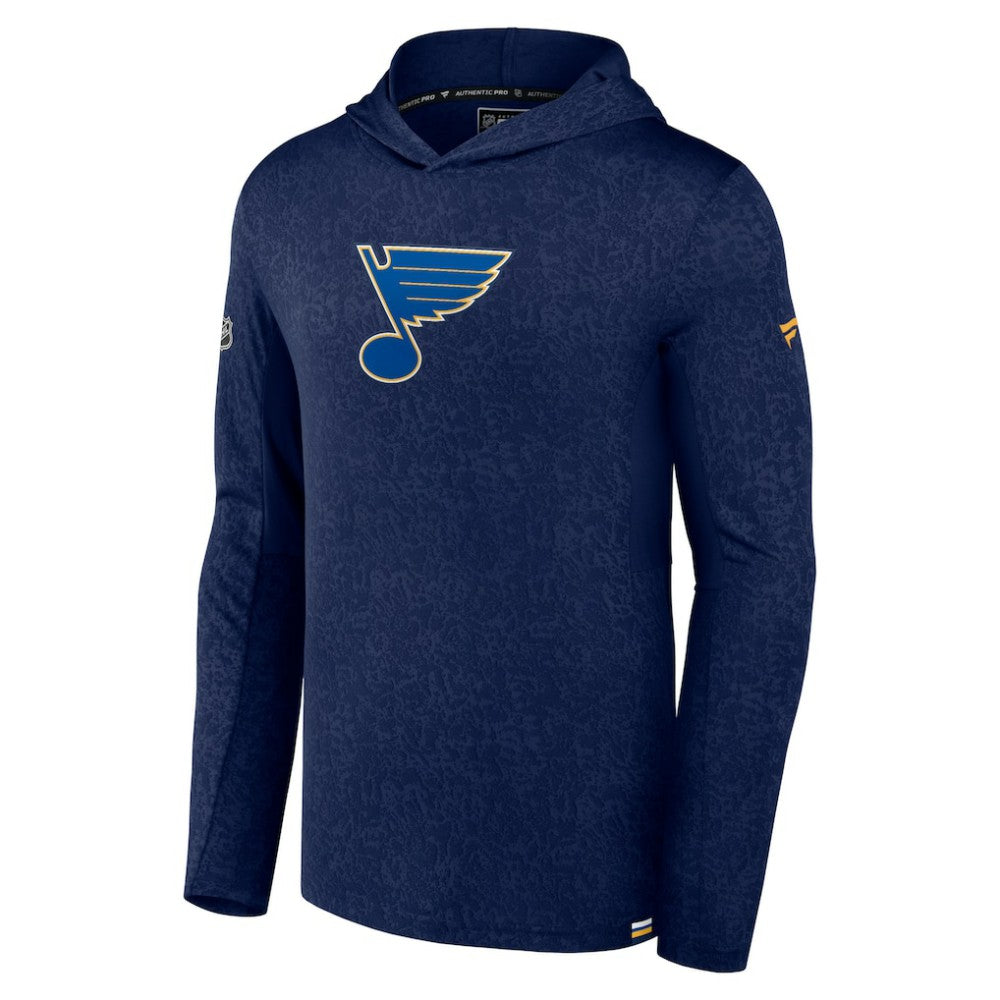 St. Louis Blues - Fanatics Authentic Pro Lightweight Pullover Hoodie Navy