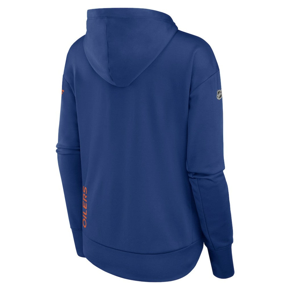 Edmonton Oilers - Fanatics Women's Authentic Pro Scuba Full-Zip Hoodie Royal