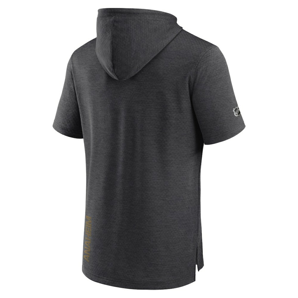 Anaheim Ducks - Fanatics Authentic Pro Short Sleeve Pullover Hoodie Heather Charcoal
