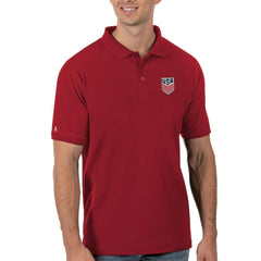 USMNT Antigua Legacy Pique Polo - Red