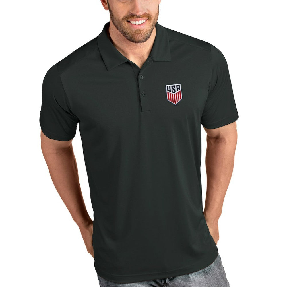 USMNT Antigua Tribute Polo - Charcoal