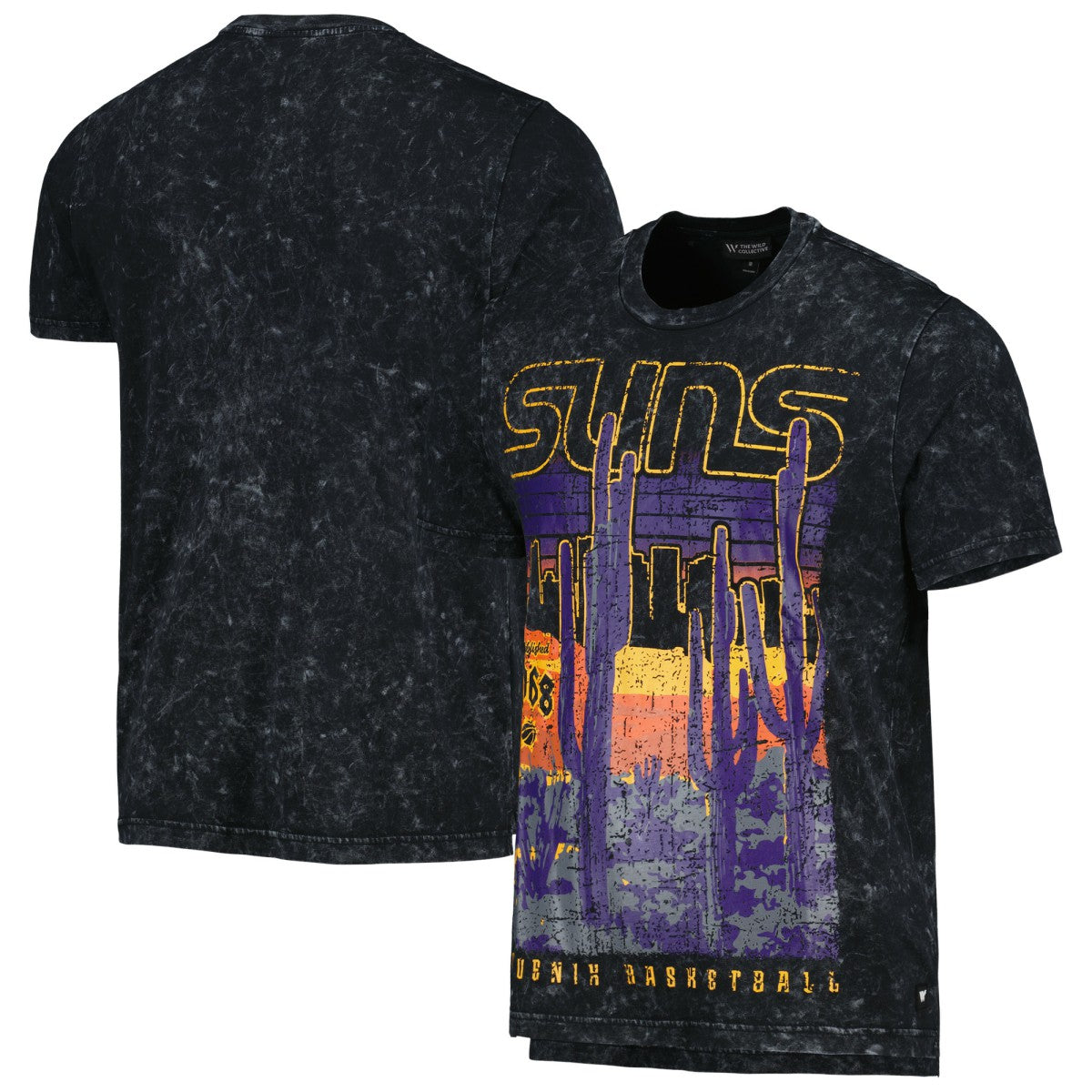 NBA - Phoenix Suns The Wild Collective Unisex Band T-Shirt - Black/Purple