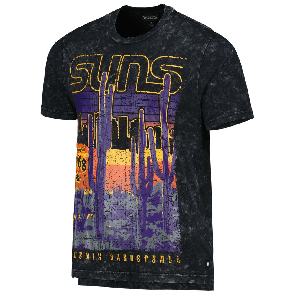 NBA - Phoenix Suns The Wild Collective Unisex Band T-Shirt - Black/Purple